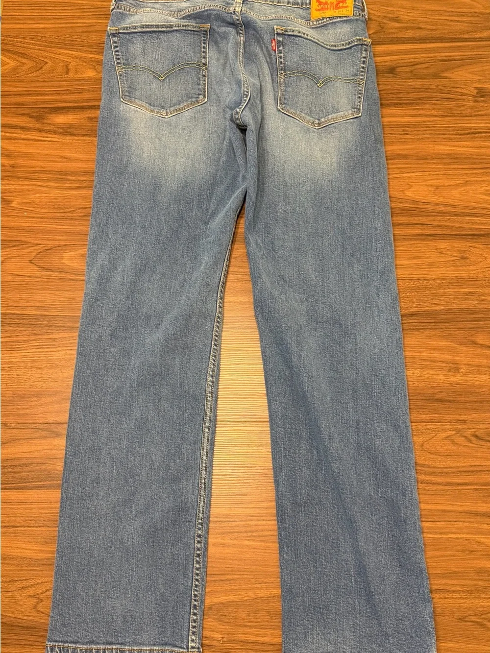 Levi's 505 straight leg jeans men’s 36x34 light wash denim